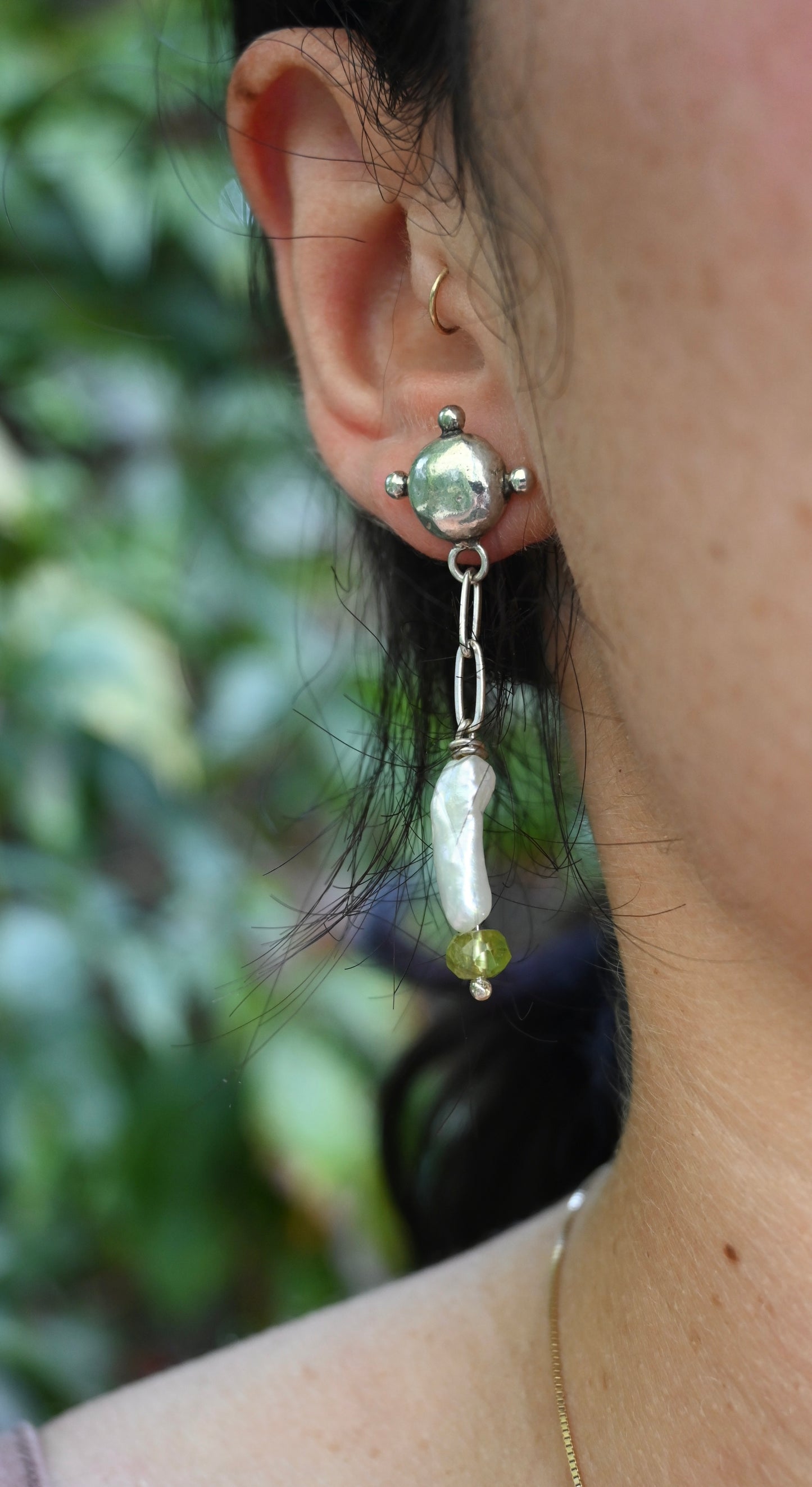 Pearl Chain Earrings