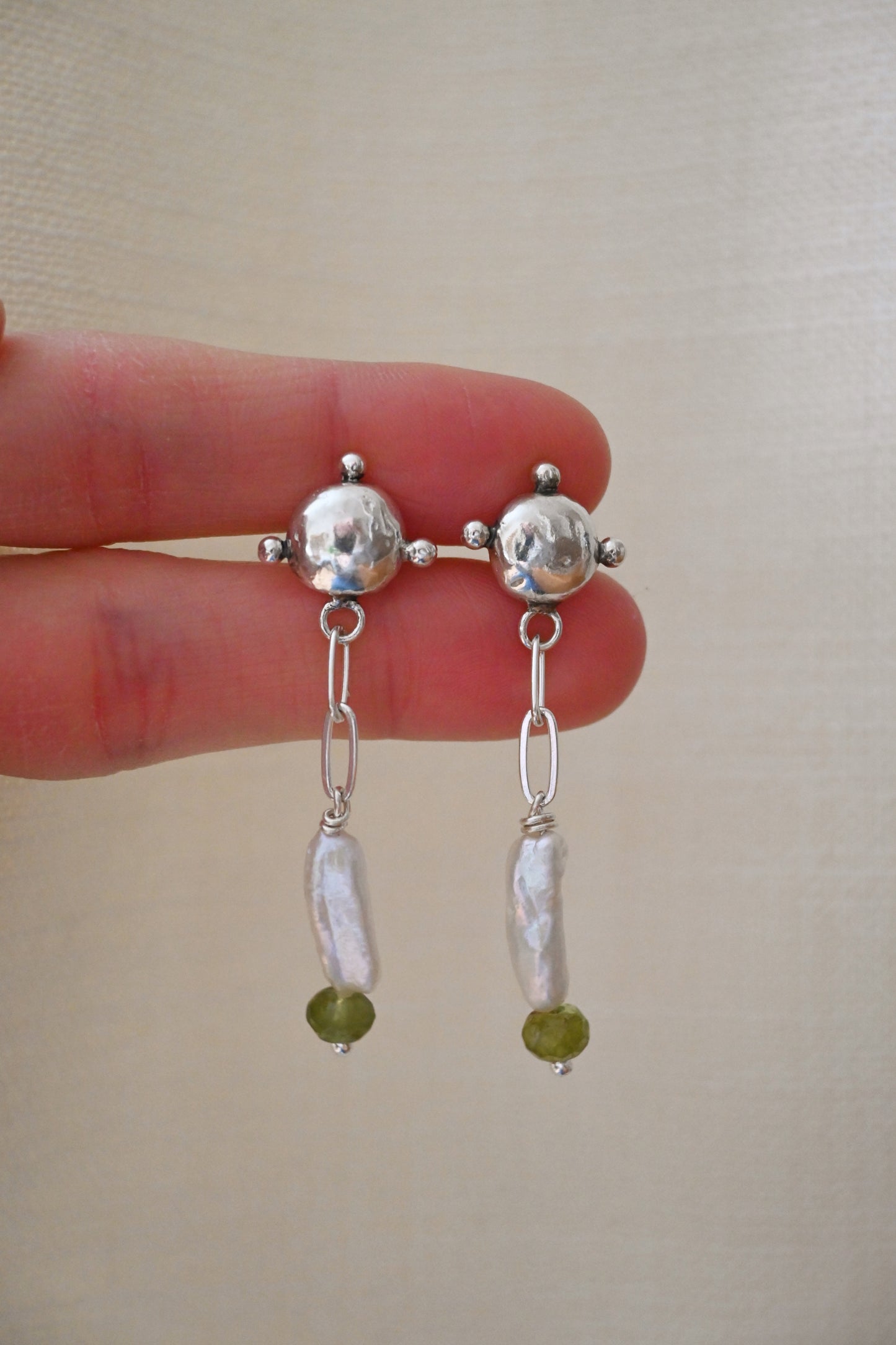 Pearl Chain Earrings