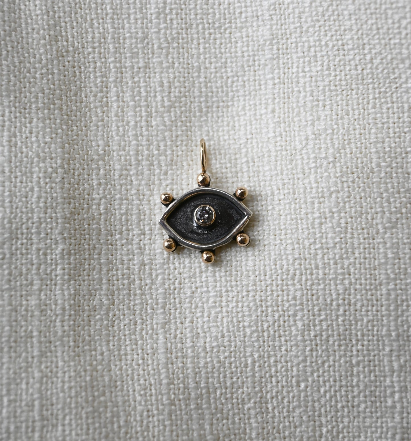 14k Eye Charm