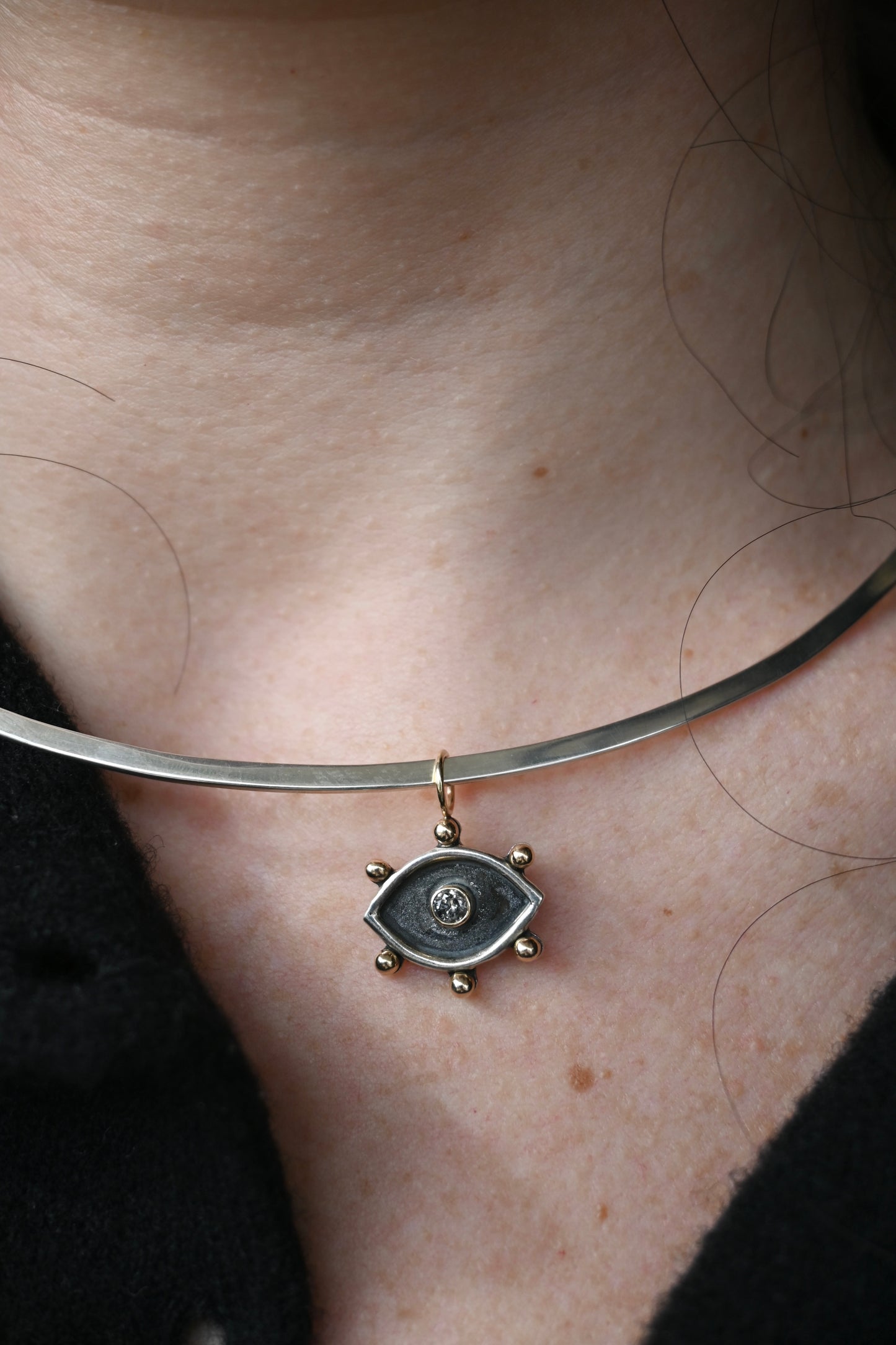 14k Eye Charm