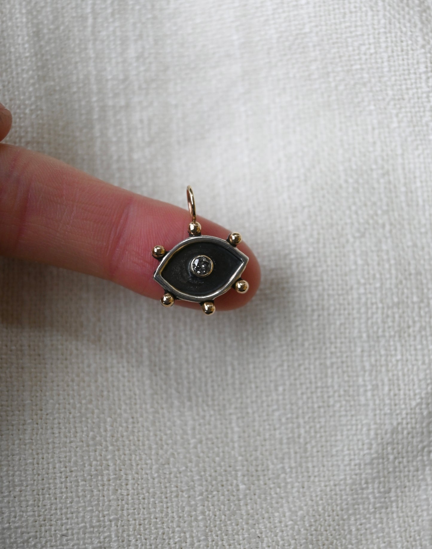 14k Eye Charm