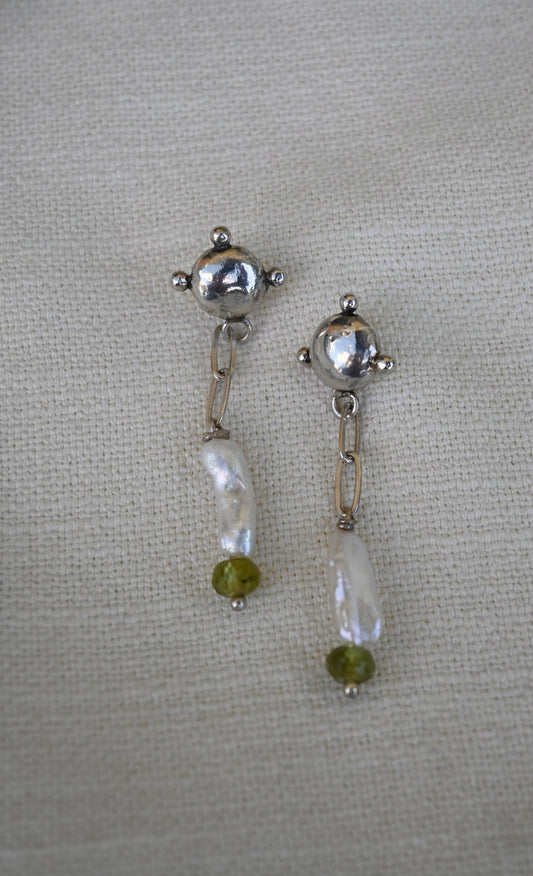Pearl Chain Earrings